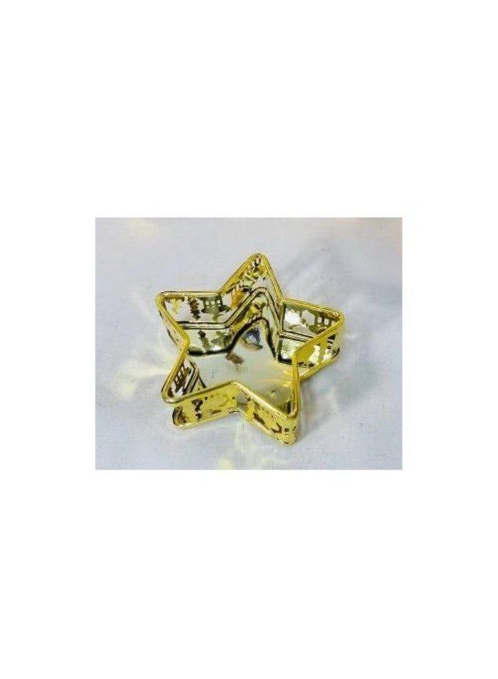 Ramadan dish, a star-shaped dessert and nut platter (golden). - Image 2